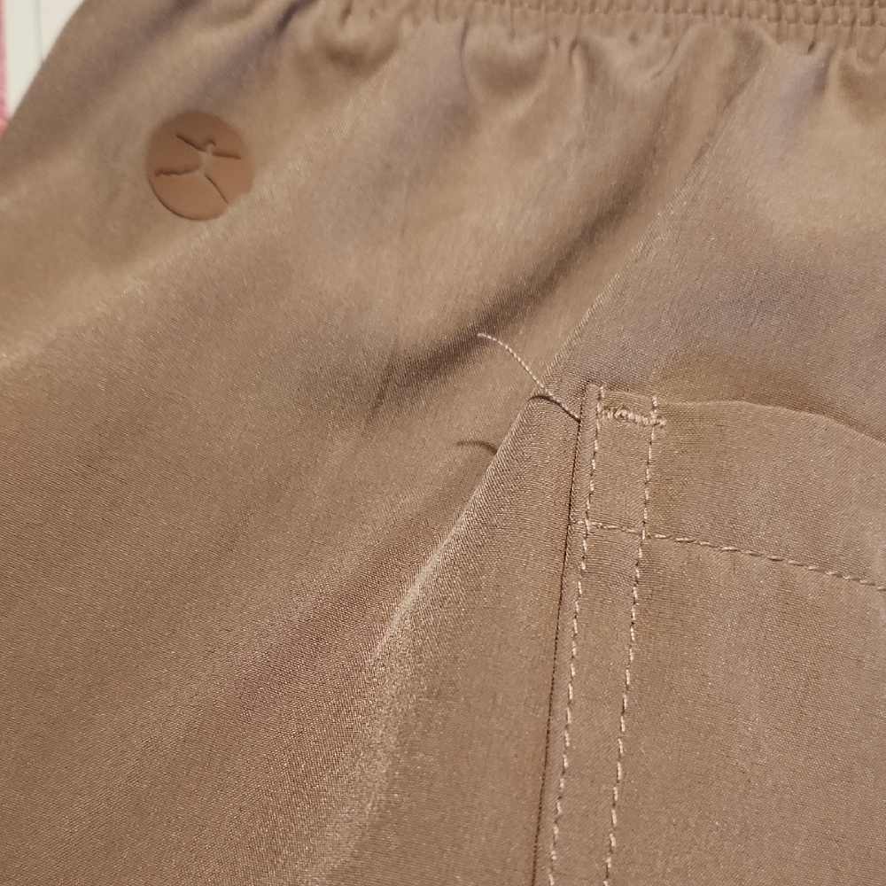 Danskin Women's Bike Shorts - Tan and Gray. - Picture 4 of 6